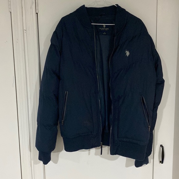 US Polo Association light puffer jacket dark blue - Picture 1 of 6